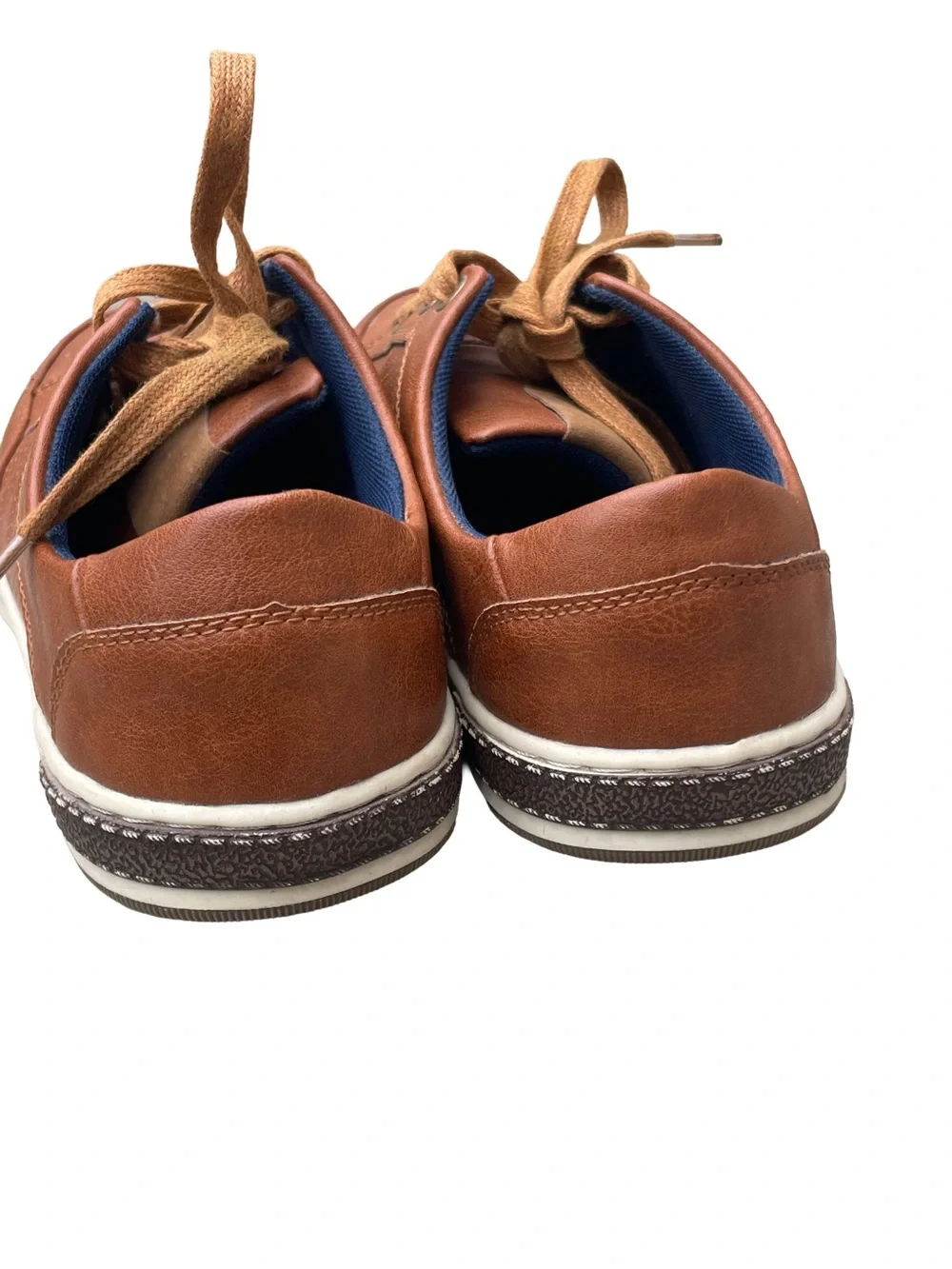 Jousen Milan Men’s Tan/Brown Casual Lace-Up Sneakers Size 8
